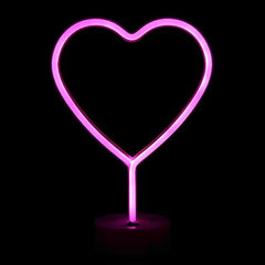 Neon Heart Light LED Signs Night Light Room Decoration
