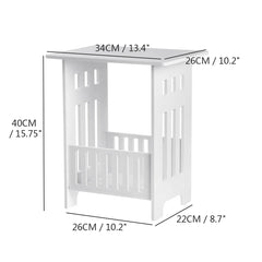 White Modern Nightstand