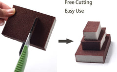 Nano Carborundum Sponge 6pcs, Kitchen Nano Emery Magic Clean Rub Pot, Metal