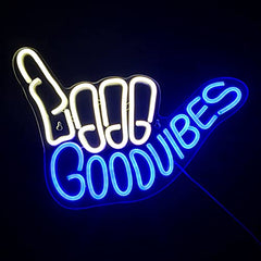 Good Vibes Neon Sign Light for Wall Decoration