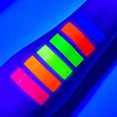 UV Glow Blacklight Face and Body Paint 0.34oz - Set of 6 Tubes - Neon Fluorescent