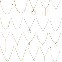 20 PCS Multiple DIY Layered Choker Necklace for Women