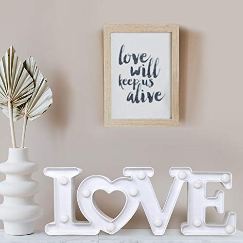 Decoration for Valentines Day â€?Marquee Light Up Signs â€?(White)