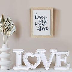 Decoration for Valentines Day â€?Marquee Light Up Signs â€?(White)