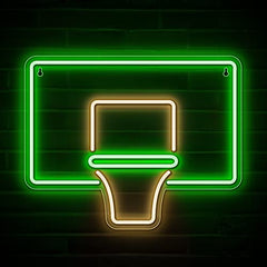 Basketball Hoop Neon Sign - Lights for Basketball Players/Fans  Wall Decor