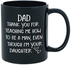 Funny Novelty Coffee Mug 11oz Black Ceramic for  Father's Day/Birthday Gift