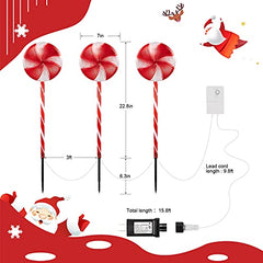 Lollipop Christmas Pathway Lights Decoration