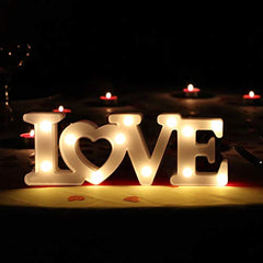 Decoration for Valentines Day â€?Marquee Light Up Signs â€?(White)