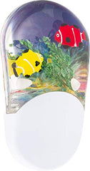 LED Night Light-Plug-in, Color Changing, Light Sensing, Auto On/Off, Features Soothing Oceanic Image of Coral Reef & Clown Fish