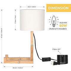 Cute Desk Lamp w/  Wood Base Changeable Shape