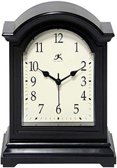 Black Antique 9"" x 6"" Grandfather Mantle Tabletop Clock