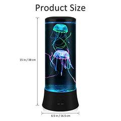 LED Fantasy Jellyfish Lava Lamp - 7 Color Setting Jellyfish Tank Mood Light