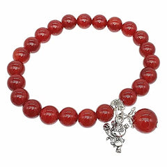 Feng Shui 2022 Year Chinese Zodiac Tiger Bracelet & Key Ring for Wealth & Luck