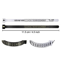 2 Pcs Ring Sizer Measuring Tool Reusable