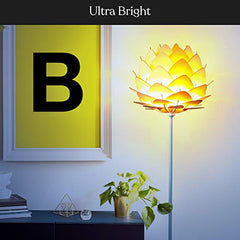 LED Floor Lamp, Great w/ Multi-Panel Wooden Shade