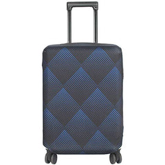 Washable Luggage Cover - Fashion Suitcase Protector  (Blue Cube)