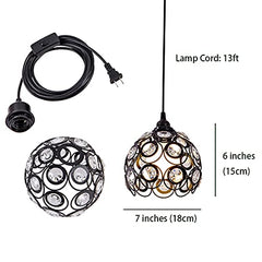 Plug in Pendant Hanging Light Industrial Fixtures