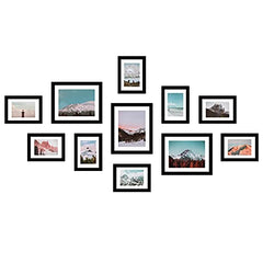 11 Pack Wooden Picture Frames 5x7 8x10 Gallery Wall Photo Frames Set