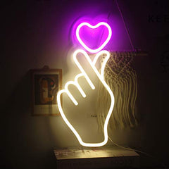 Gesture LED Neon Signs for Home Decoration
