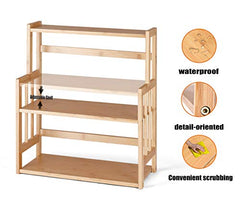 Bamboo Spice Rack Storage Shelves-2 & 3 Tier