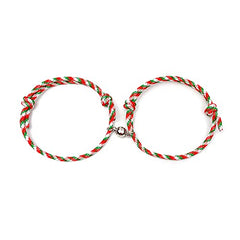 Couple Magnetic Charm Braided Bracelet