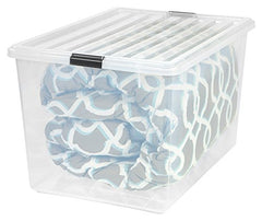 Buckle Down Storage Box, 1 Pack, 132 Quart, Clea