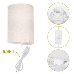Set of 2 Plug in Wall Sconce 3 Color Temperature