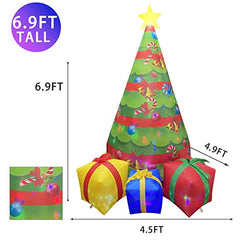 7ft Christmas Inflatables Tree with Built-in LEDs