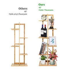 Bamboo Plant Stand Rack 6 Tier 7 Potted Multiple Stand Holder