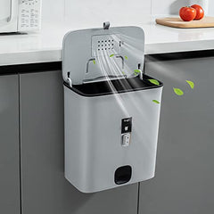 Compost Bin w/ Inner Barrel for Counter Top or Under Sink,10 Liter Trash Bin w/ Lid