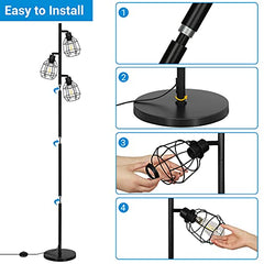 Standing Lamp w/ 3 Adjustable Heads