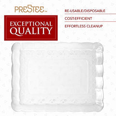 12 Disposable Plastic Serving Trays â€?| 9"X13" | Rectangular