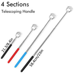 Pack of 3 Bear Claw Telescoping Back Scratchers (Red, Black and Blue)