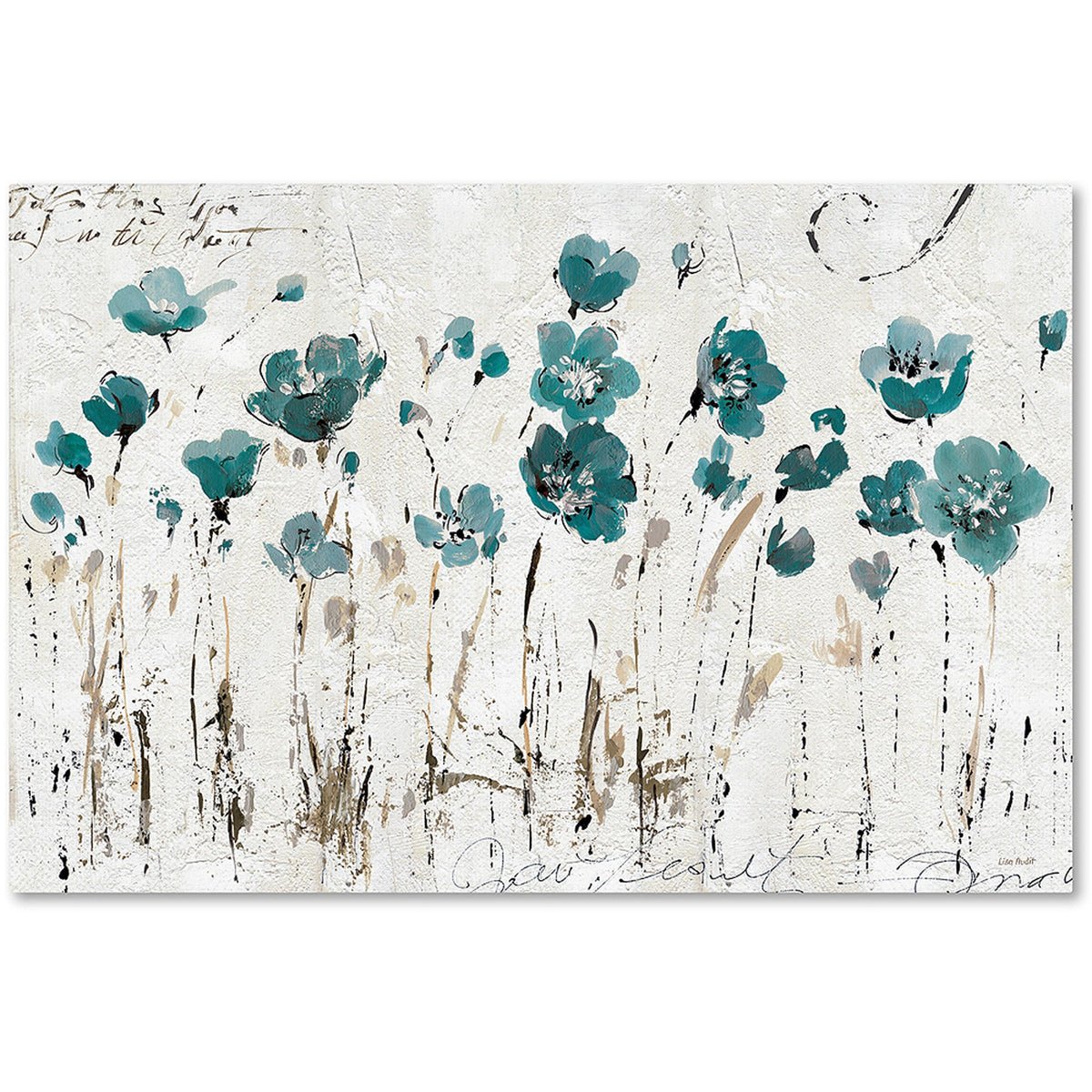 Art "Abstract Balance VI Blue" Canvas Home Decoration