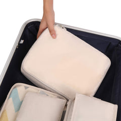 8 Set Packing Cubes Luggage Packing Organizers for Travel Accessories, Cream