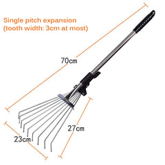 28 Inch Adjustable Foldable Garden Leaf Rack