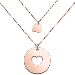 Mother and Daughters Necklace Set- Rose Gold