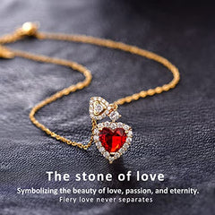Enchanted Real Rose Flower I Love You Necklace,Perfect Gifts for Her