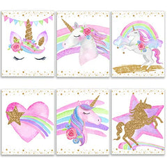 Unicorn Posters Wall Art Bedroom Decoration