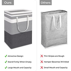 2-Pack Large Laundry Basket,75L Each Waterproof, Freestanding Laundry Hamper