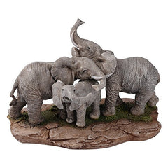 6" Elephant Friends & Family Bundle Figurine for Home Decoration