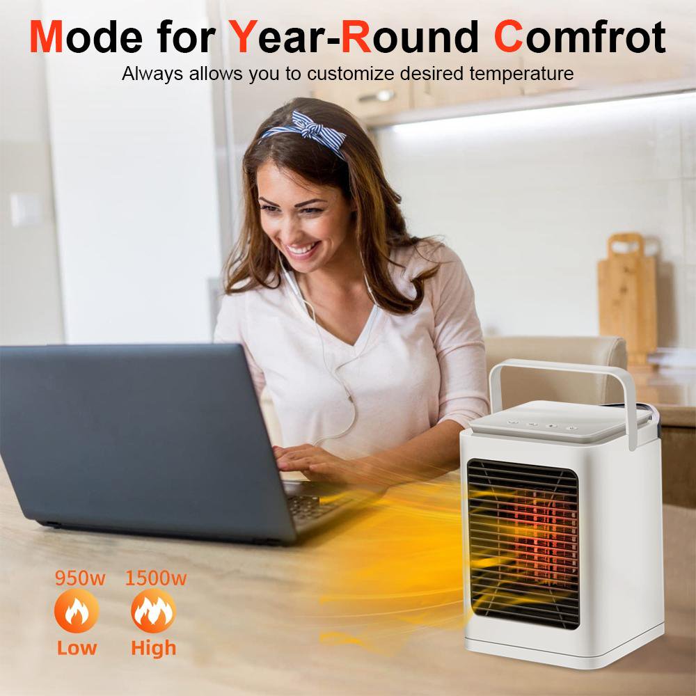 Portable Air Conditioner, Rechargeable Anti-Leak w/ 3-Speed Mode LED ...