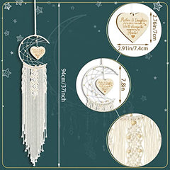 Mom Dream Catchers Mothers Day Mom Gifts from Daughter with Funny Warm Heart Pendant Kids