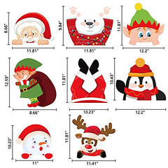 8PCS Christmas Yard Signs Stakes Decoration