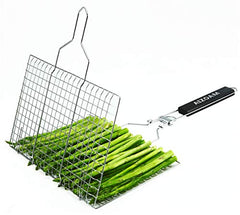 Portable Stainless Steel BBQ Barbecue Grilling Basket