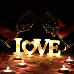 Decoration for Valentines Day â€?Marquee Light Up Signs â€?(White)