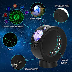 LED Sky Projector Light, Galaxy Lighting, Nebula Star Night Lamp w/ Base & Remote Control