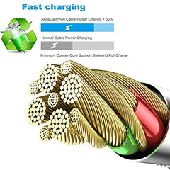 iPhone Charger Apple MFi Certified 6Pack 3/3/6/6/6/10 FT Fast Charging Compatible iPhone 13 12 11 Pro Max XS X