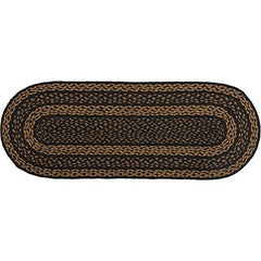 Farmhouse Jute Runner 13x36 Country Braided Kitchen Tabletop