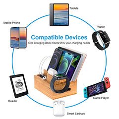 Bamboo Charging Station for Multiple Devices